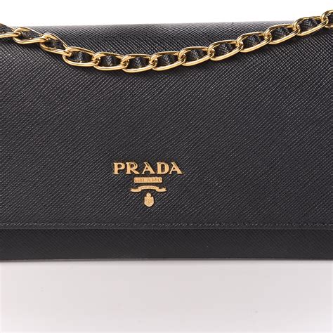 prada argilla wallet|PRADA Saffiano Metal Oro Chain Wallet Argilla .